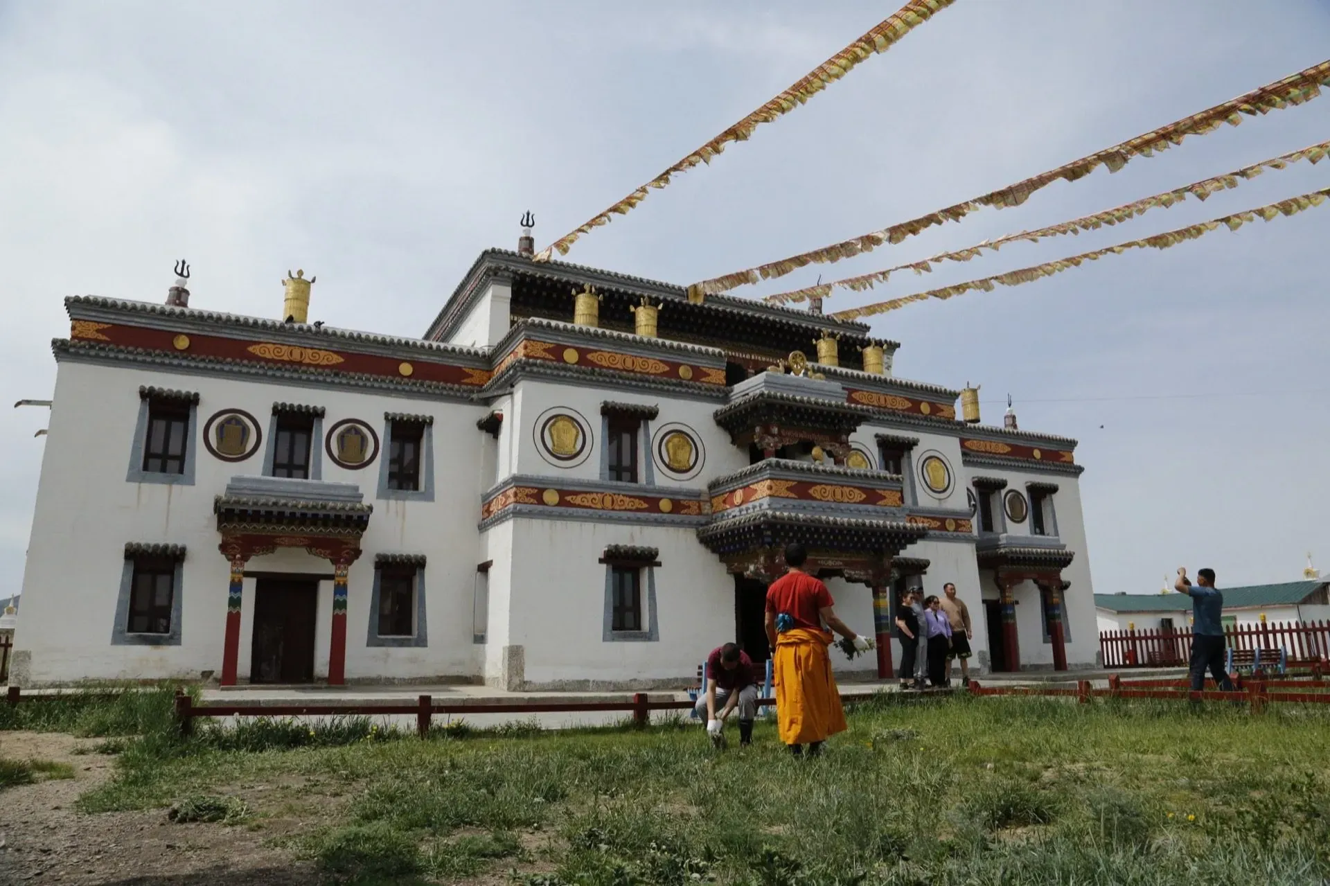 Buddhist monastery monk