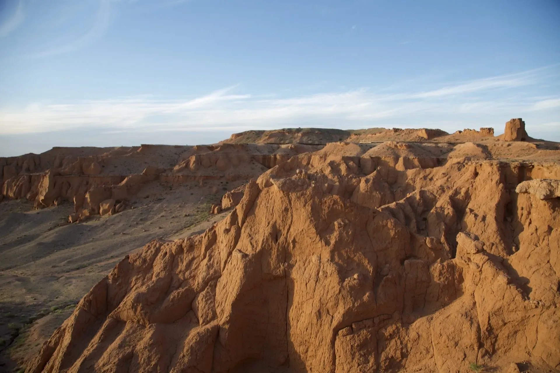 Flaming Cliffs at sunset