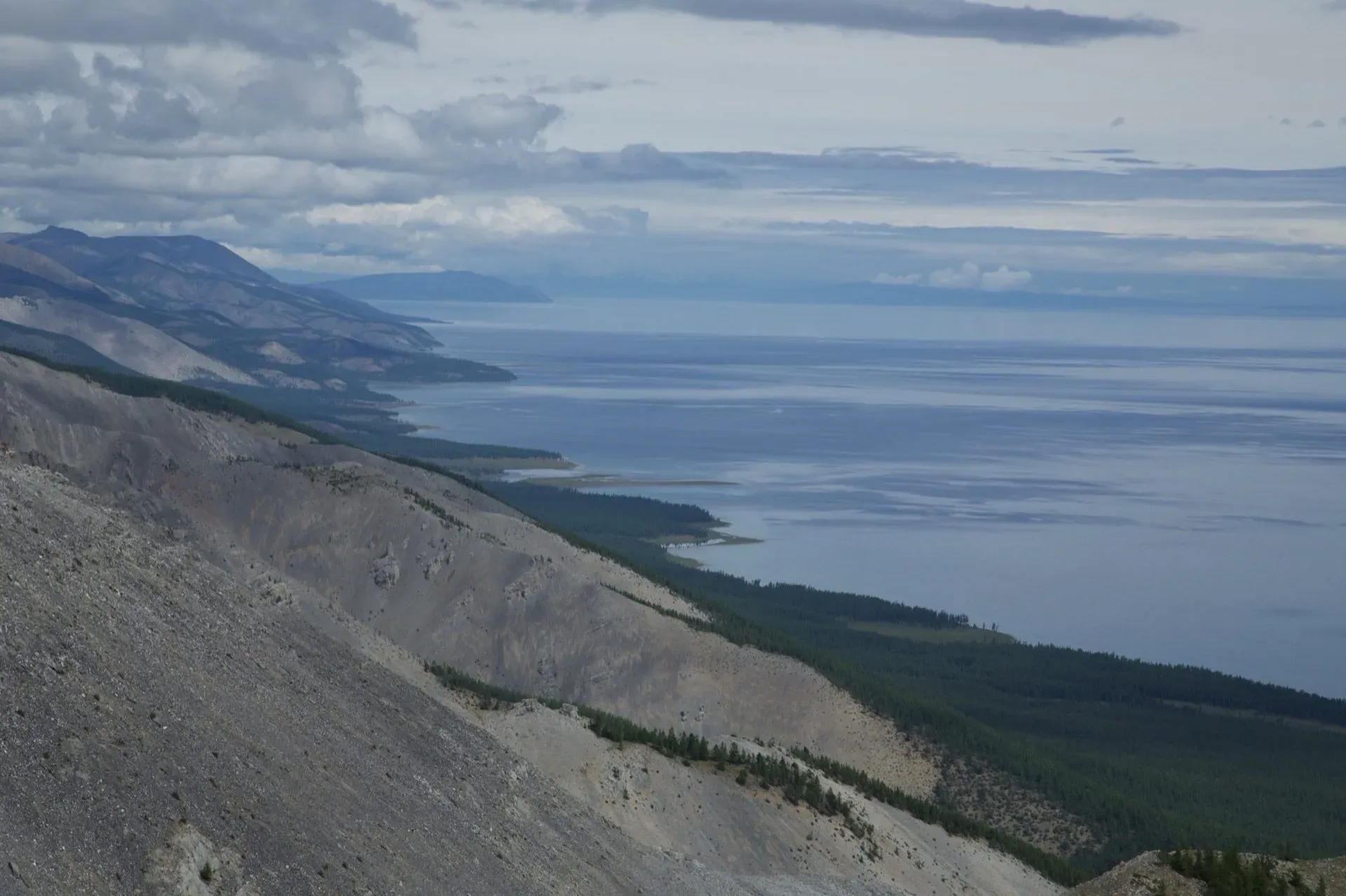 Khovsgol lake mountain view